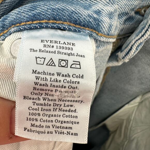 EVERLANE NWT The The Rigid Relaxed Straight Slouch Jean in Vintage // 33 - Picture 12 of 16